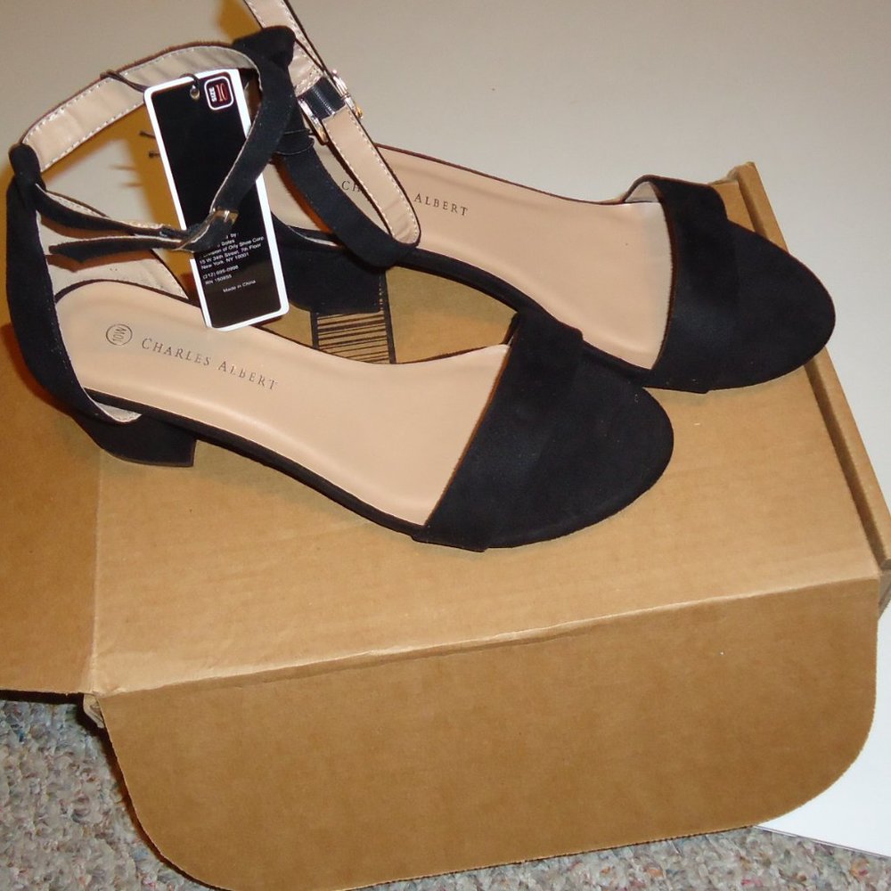 Fashion Women’s Ankle Strap Heel Sandal - Black - Picture 3 of 14